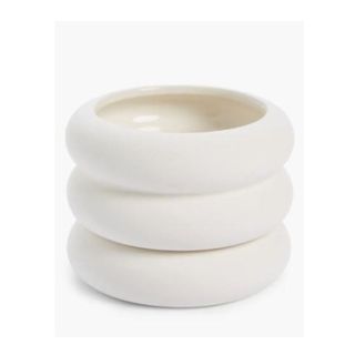 white round tiered plant pot