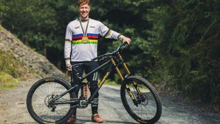 Charlie Hatton with his limited edition Atherton AM.200 downhill bike