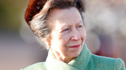 Princess Anne's winter staple hat style explained. Seen here Princess Anne is the reviewing Officer during The Sovereign's Parade