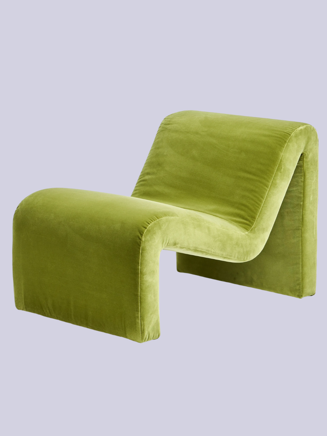 A green wavy chair