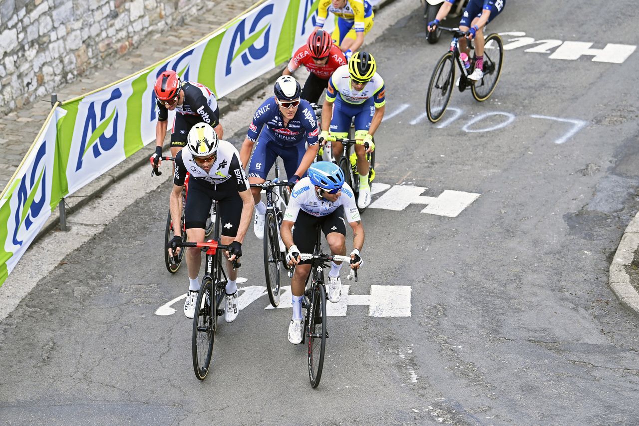 La Fleche Wallonne 2021 - 85th Edition - Charleroi - Mur de Huy 193,6 km - 21/04/2021 - Scenery - Mur de Huy - Simone Velasco (ITA - Gazprom - RusVelo) - photo Vincent Kalut/PN/BettiniPhoto&Acirc;&copy;2021