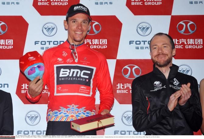 Philippe Gilbert (BMC Racing Team) in the leader's jersey in Beijing