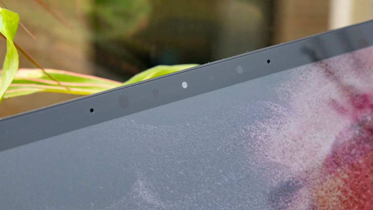 There's a Windows Hello facial recognition, which uses an infrared camera next to its webcam.