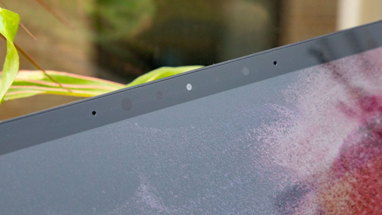 There's a Windows Hello facial recognition, which uses an infrared camera next to its webcam.