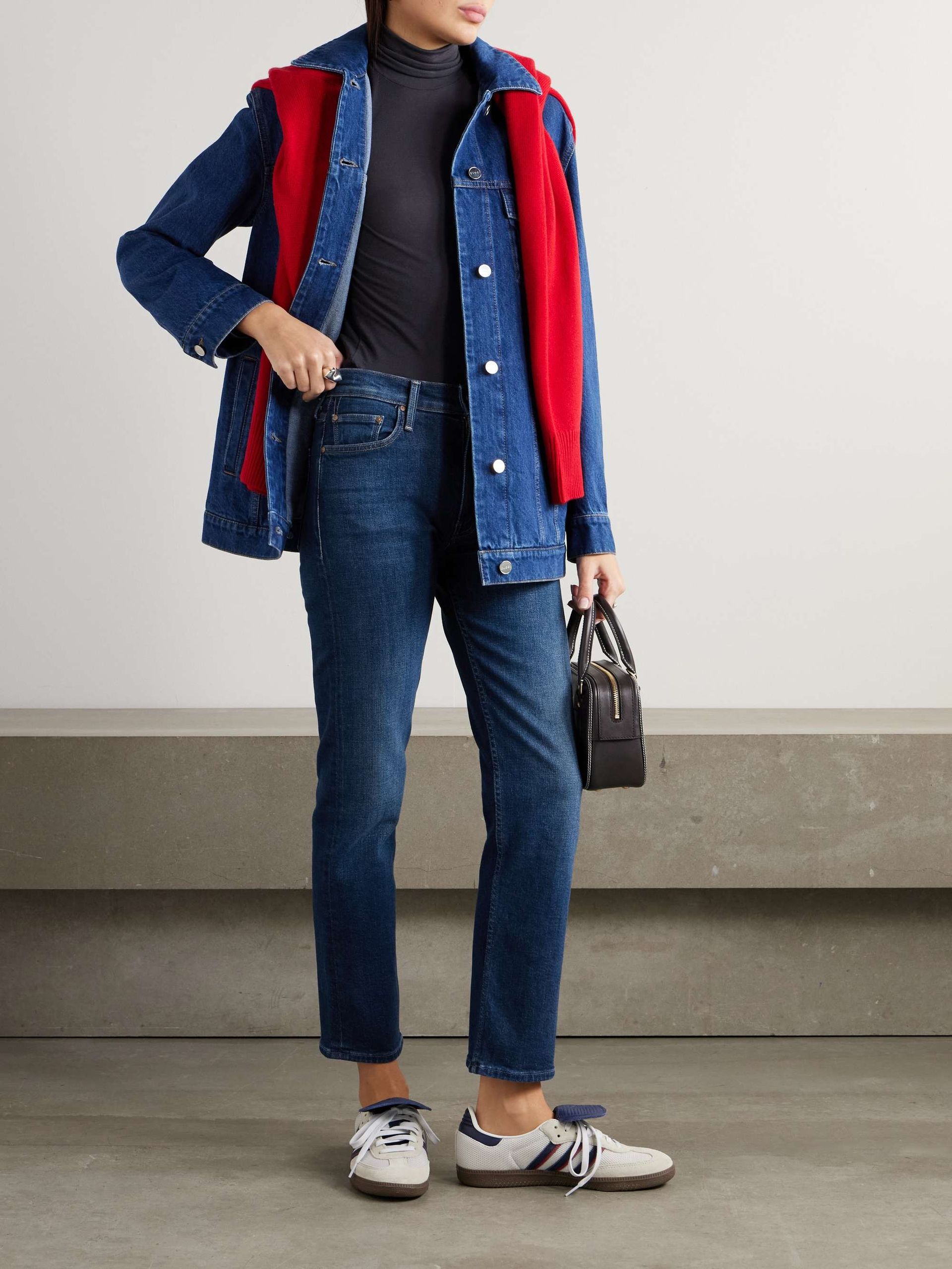 The Mid-Rise Rider Flood Mid-Rise Skinny Jeans