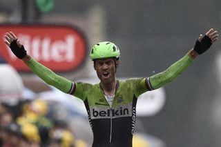 Lars Boom (Belkin) wins stage 5 of the Tour de France