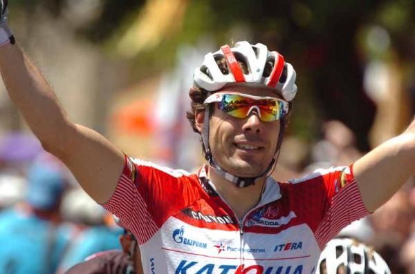 Oscar Freire (Katusha) wins stage four of the Tour Down Under
