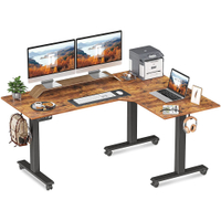 FEZIBO L-Shaped Electric Standing Desk: