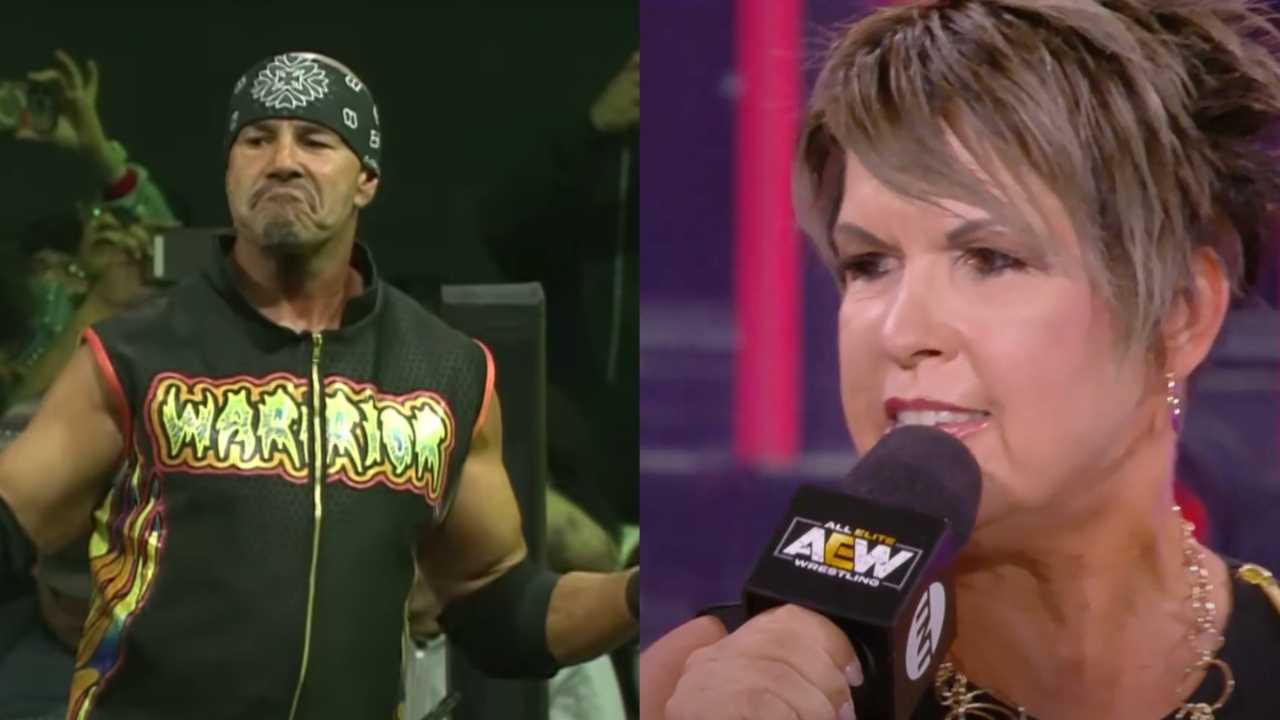Chavo Guerrero and Vickie Guerrero split image