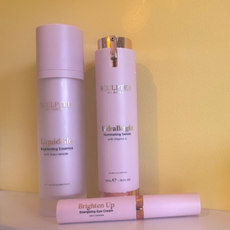 three sculpted by aimee products on a white shelf