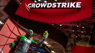 The Crowdstrike booth during the RSA Conference in San Francisco, California, US, on Wednesday, April 26, 2023.