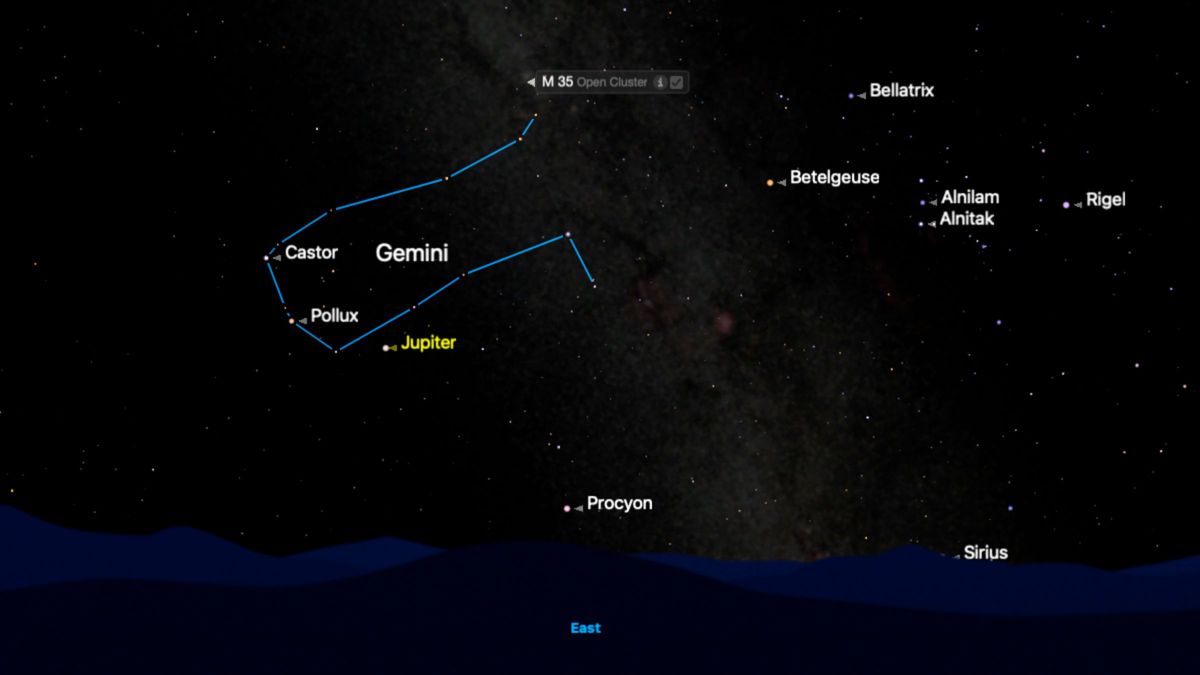 constellation on Starry Night software