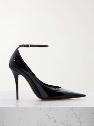 Anok Patent-Leather Point-Toe Pumps