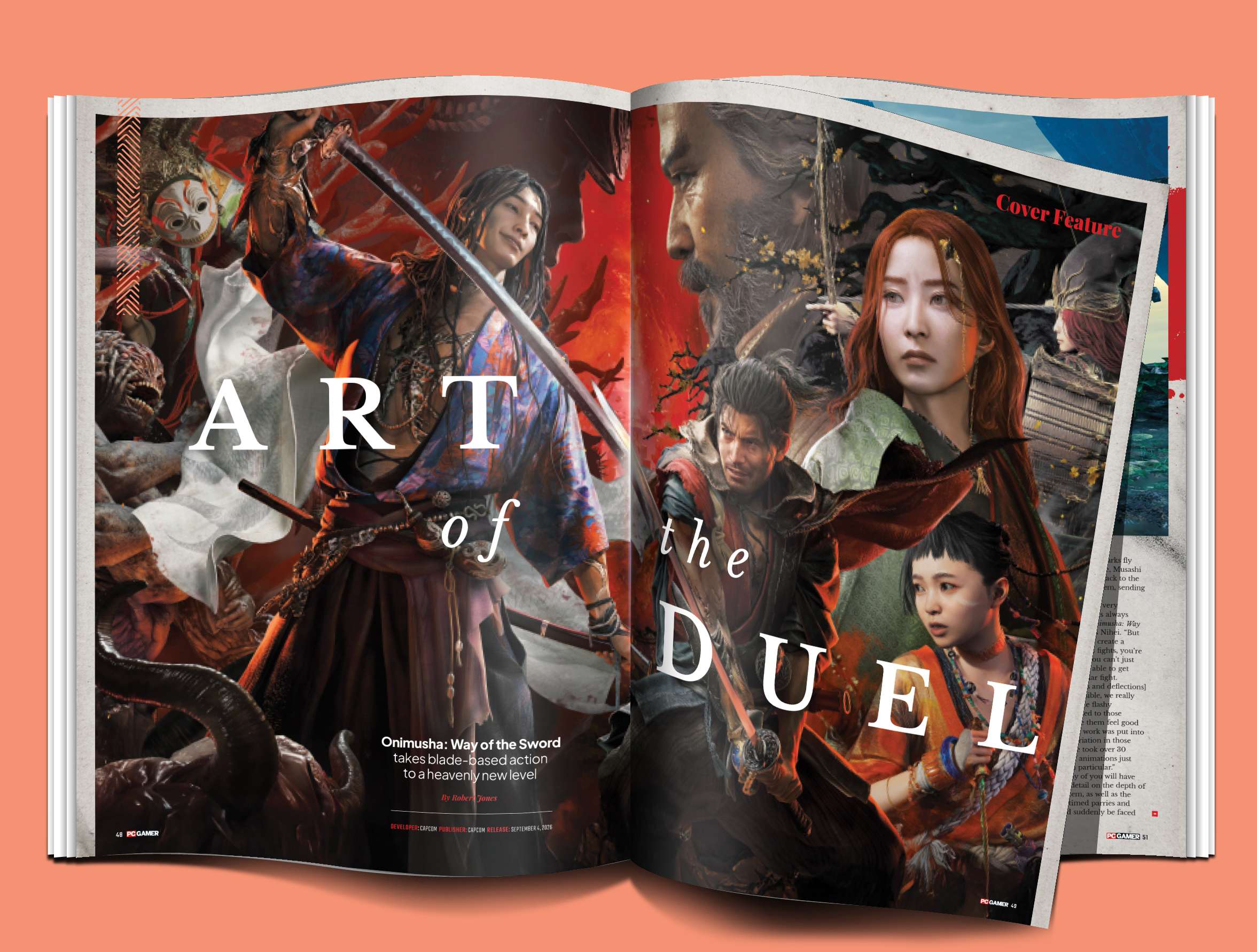 Onimusha Way of the Sword issue of PC Gamer magazine 426