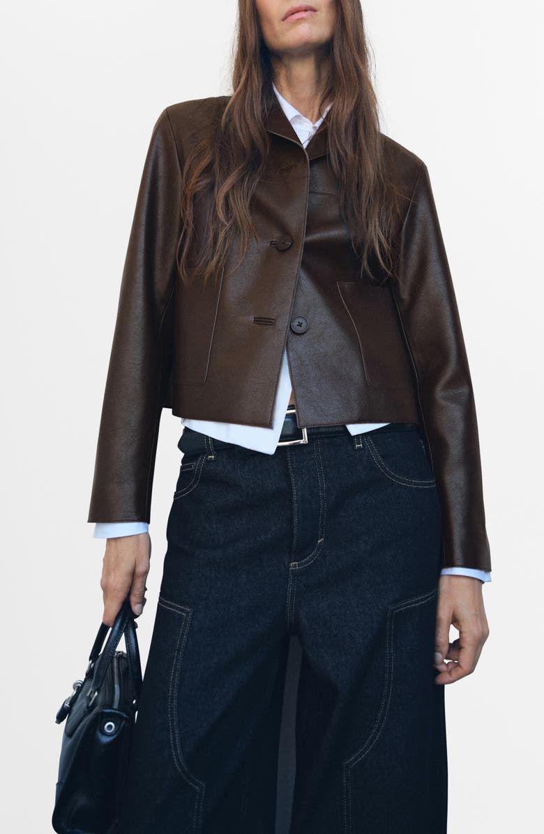 Faux Leather Jacket