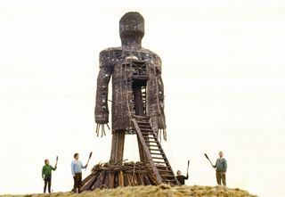 a still from the original wicker man movie