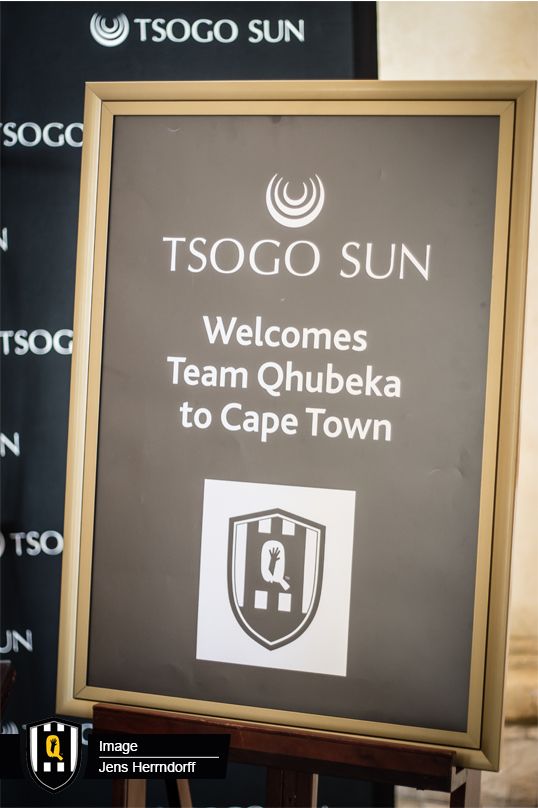 The team got a warm welcome from the hotel