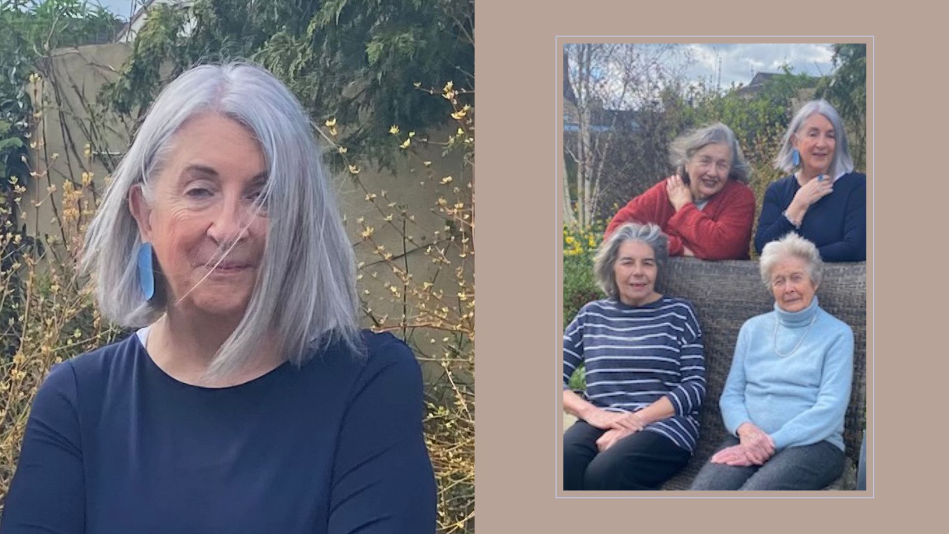 Jude with left to right Charlotte Balaz, Jude Tisdall (top) Vivien Sheehan and Angela Ratcliffe (bottom)