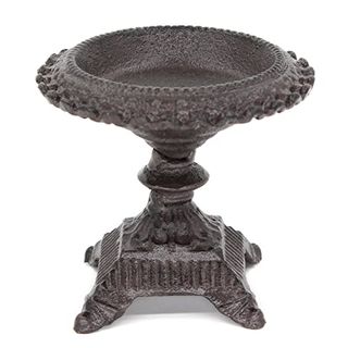 Thindolex Rustic Cast Iron Candle Holder, Short Candle Stand for Pillar, Tealight, Votive, and Ball Candles (brown)