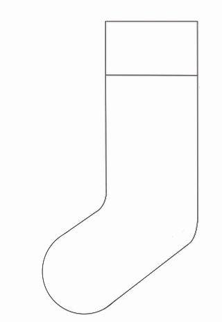 How to make Christmas stockings template