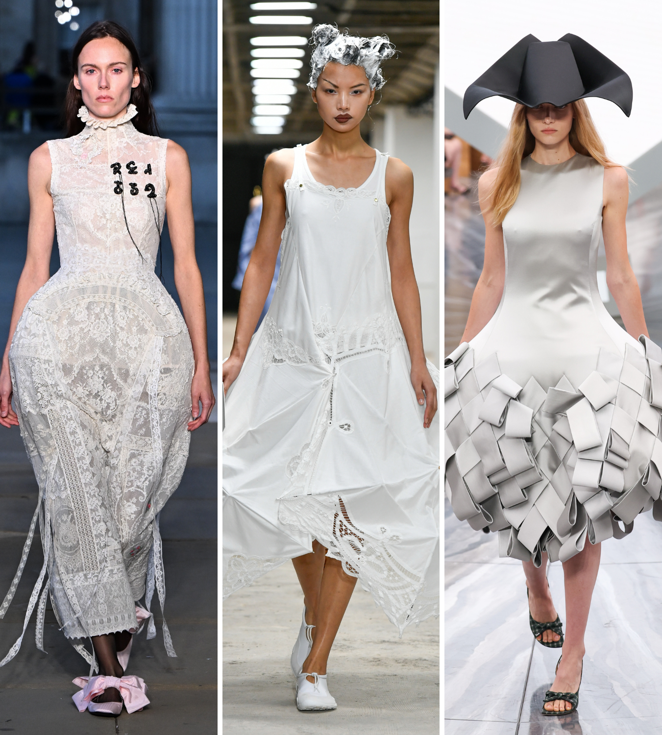 Erdem, Junya Watanabe, Dior spring/summer 2026 runway voluminous dress trend