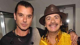 Gavin Rossdale and Carlos Santana backstage at the 2010 American Music Awards