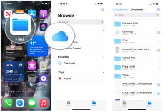 To access your Desktop and Documents Folder on iPhone and iPad in the Files app, open the Files app on your mobile device. Tap iCloud Drive. Choose the Desktop or Documents folder, then the file you want to open.