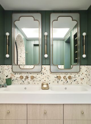 recessed bathroom cabinet