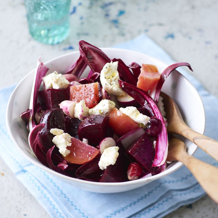 HomePickled Beetroot And Goats' Cheese Salad Dinner Recipes Woman