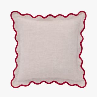 John Lewis Scalloped Linen Cushion