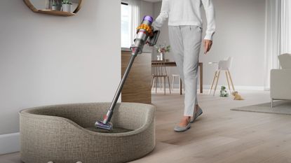Image of Dyson V15 Detect lifestyle image for best vacuums