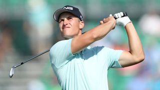 Calum Hill takes a shot in the US Open