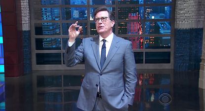 Stephen Colbert talks with "God"