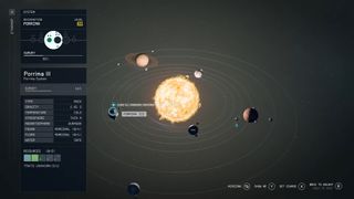 How big is Starfield? - a star system view with orbits included for planets
