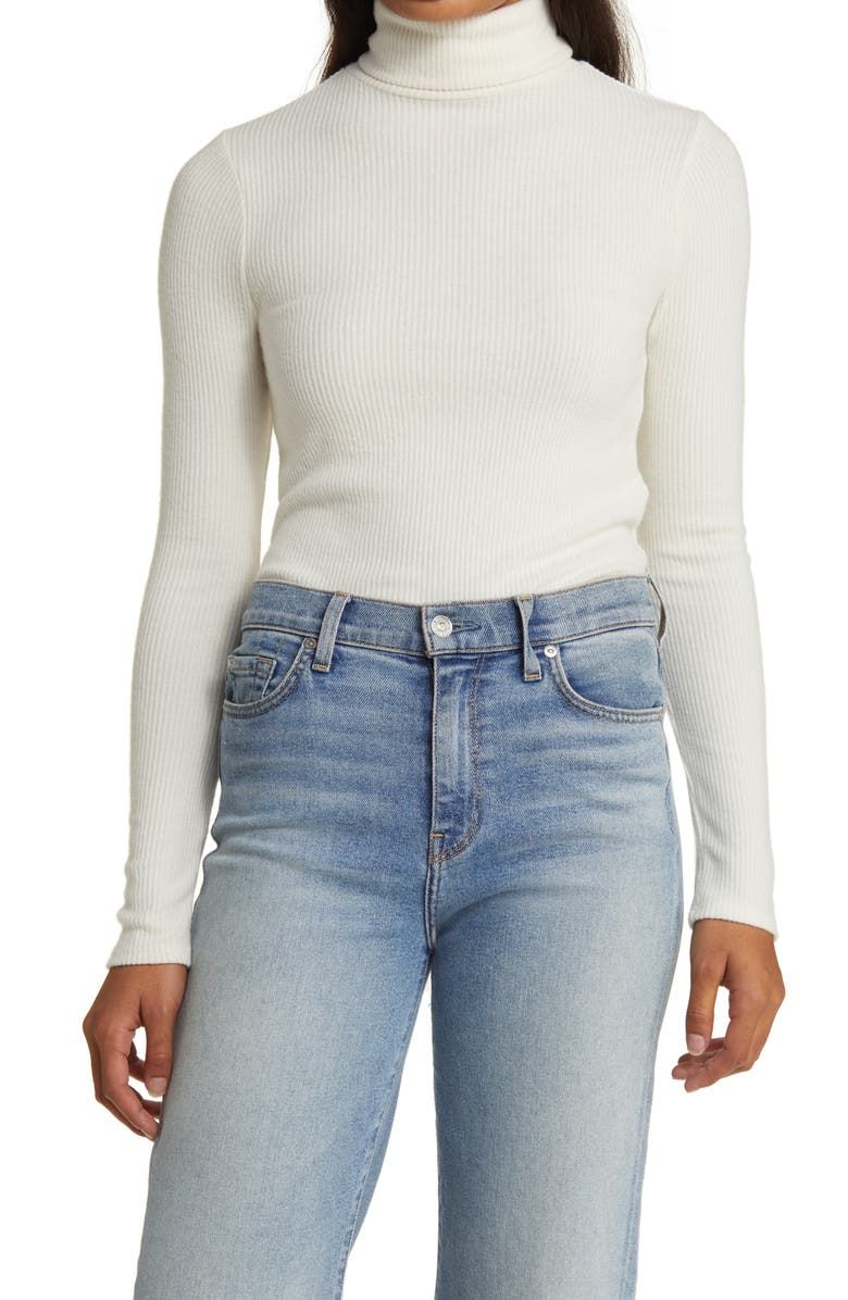 Legend Rib Turtleneck Top