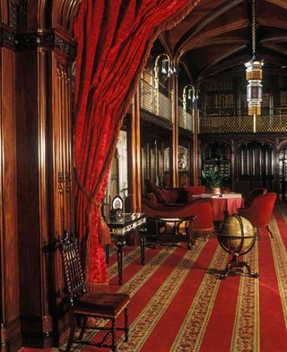 The library is one of the few surviving parts of the castle from the Regency period. ©June Buck/Country Life