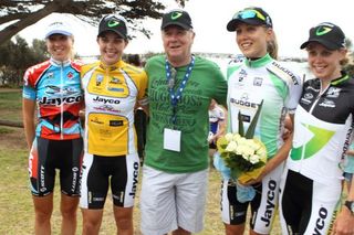 The man himself - Gerry Ryan was in Portarlington to see the first ever victory by a member of the GreenEDGE teams
