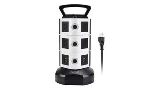 Jackyled Surge Protector Power Strip Tower against a white background