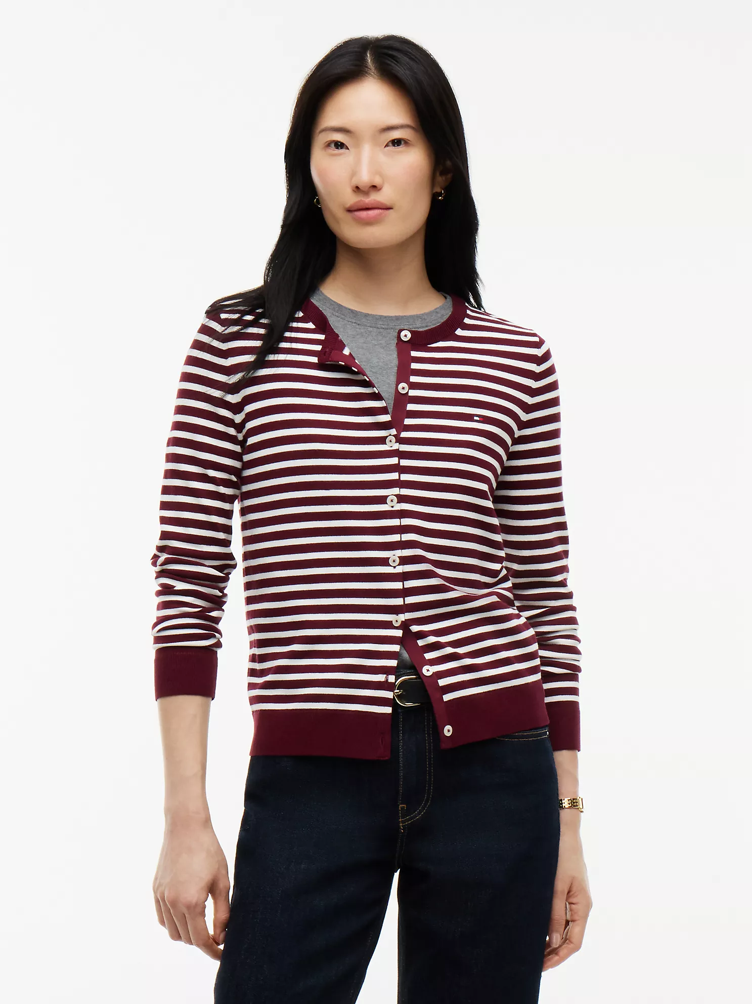 Lightweight Striped Cardigan