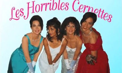 The little-known '90s female comedy band, Les Horribles Cernettes, gets the distinguished honor of being in the first picture ever posted on the web.