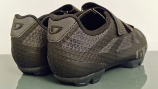 Giro Ranger gravel shoes reflective heel detail