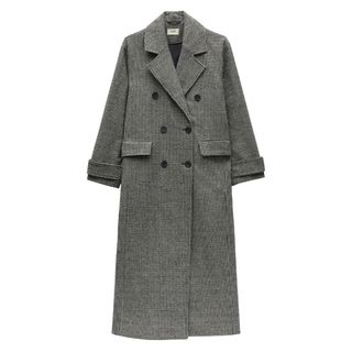 hush grey wool coat flat lay