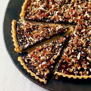 Chocolate, Caramel and Nut Tart