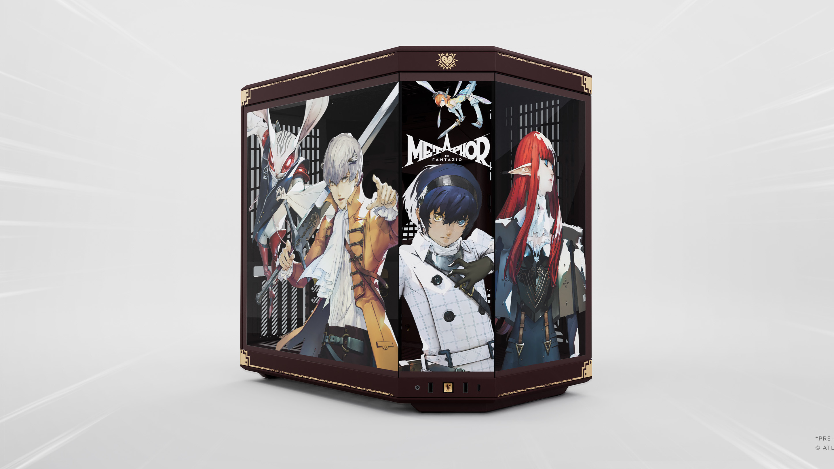HYTE reveals new Metaphor: ReFantazio PC case and accessories