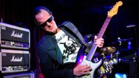 American blues rock musician Joe Bonamassa performing live on stage at The Borderline in London, on March 26, 2013. 