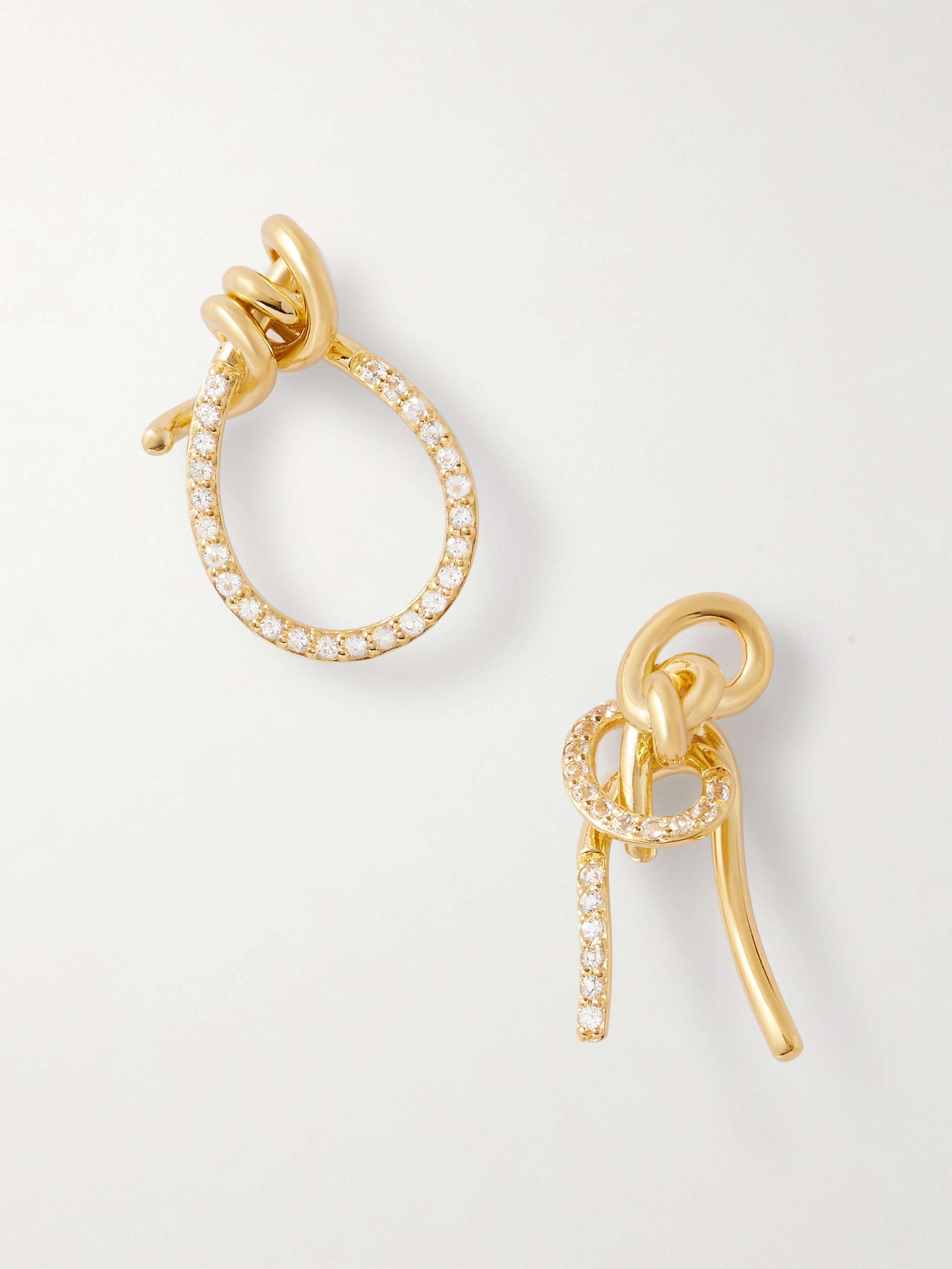 Notsobig Thread Ii Recycled Gold Vermeil Topaz Earrings