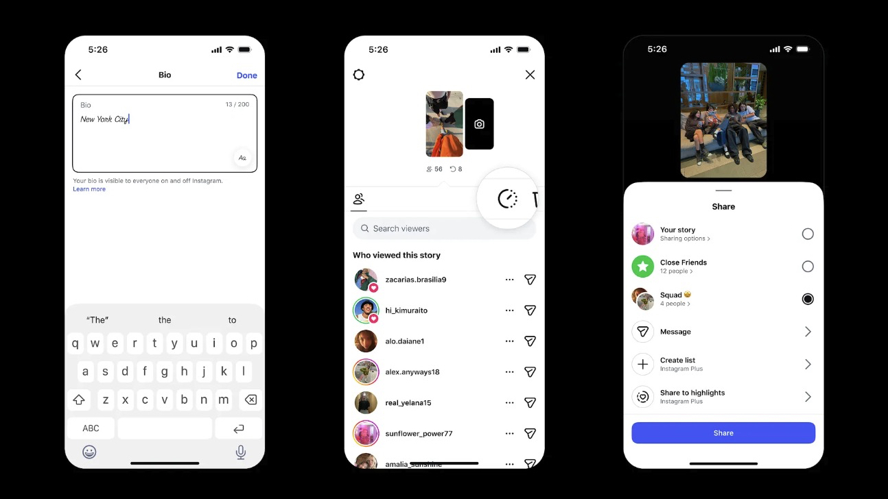 Screenshots of Instagram Plus