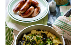 Colcannon with sausages