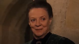 Maggie Smith as McGonagall.