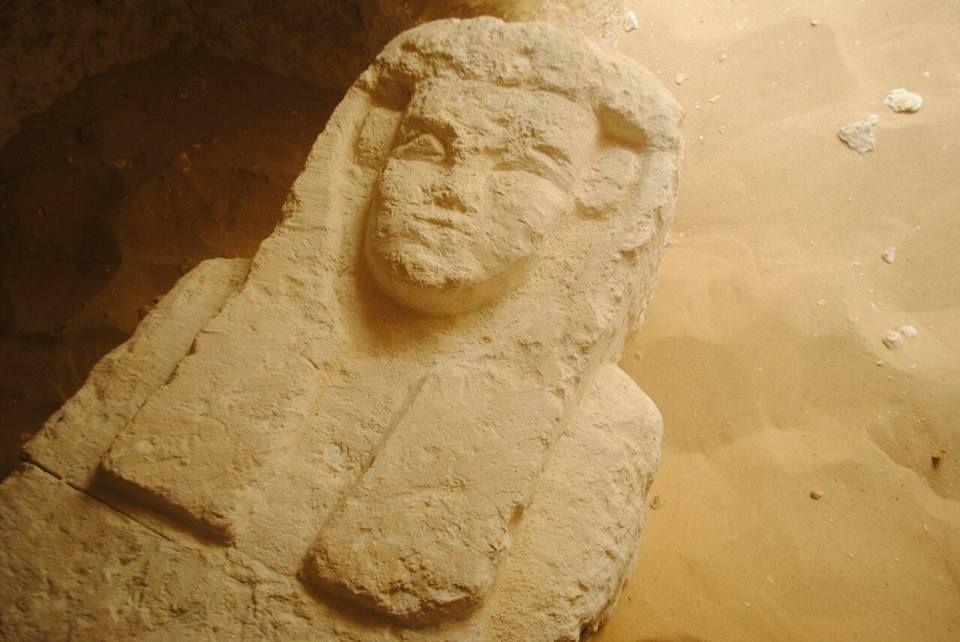 This is one of the sarcophagi found in the tombs in the Minya Province in Egypt, which could give reseearchers a better understanding of the 27th Dynasty. 